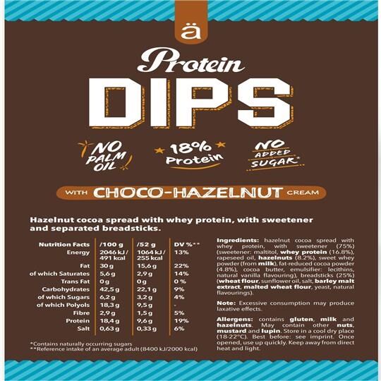 Nano - Protein Dips Chocolate & Hazelnut 52g