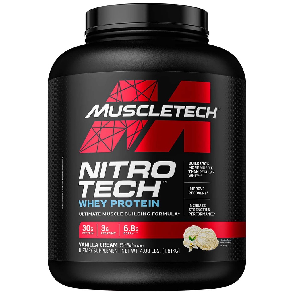MuscleTech - Nitro Tech Whey Protein - Approx 40 Serving
