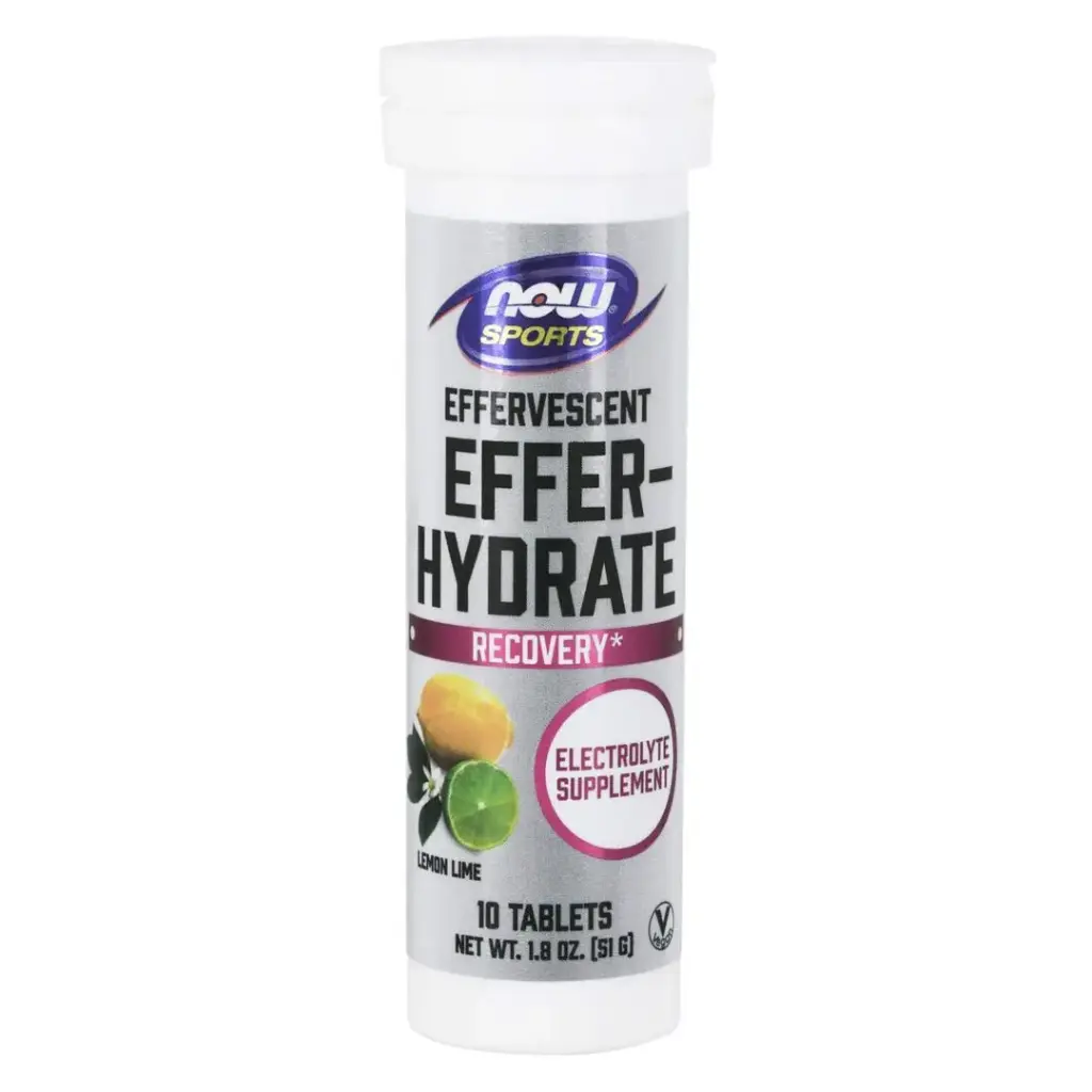 NOW - Effer-Hydrate Effervescent - 10 Tablets (Lemon Lime)