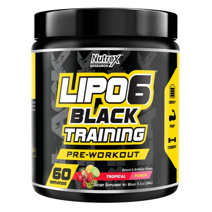 Nutrex Research - LIPO 6 BLACK TRAINING Pre-workout - 60 SERVINGS
