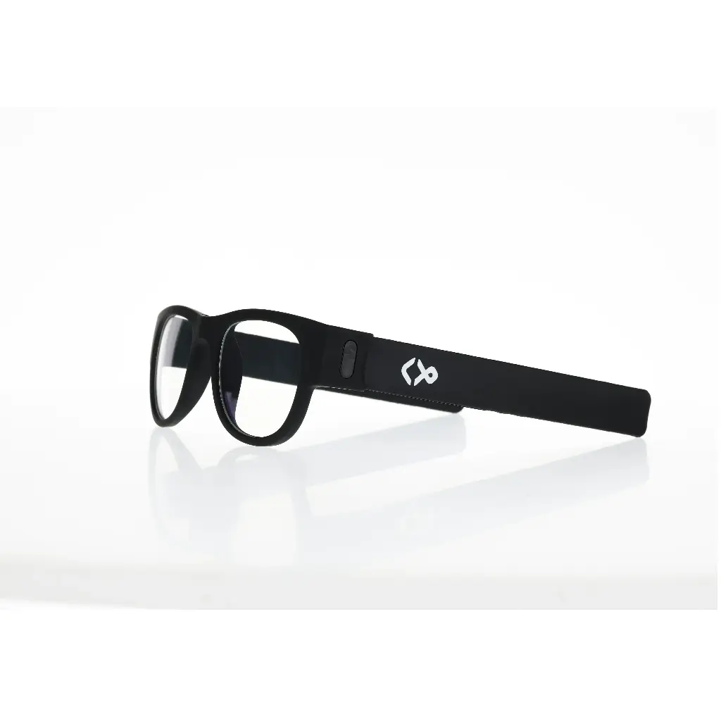 Chiik Glasses - UV400 Protection Flexible Clear Lense Glasses (اسود)