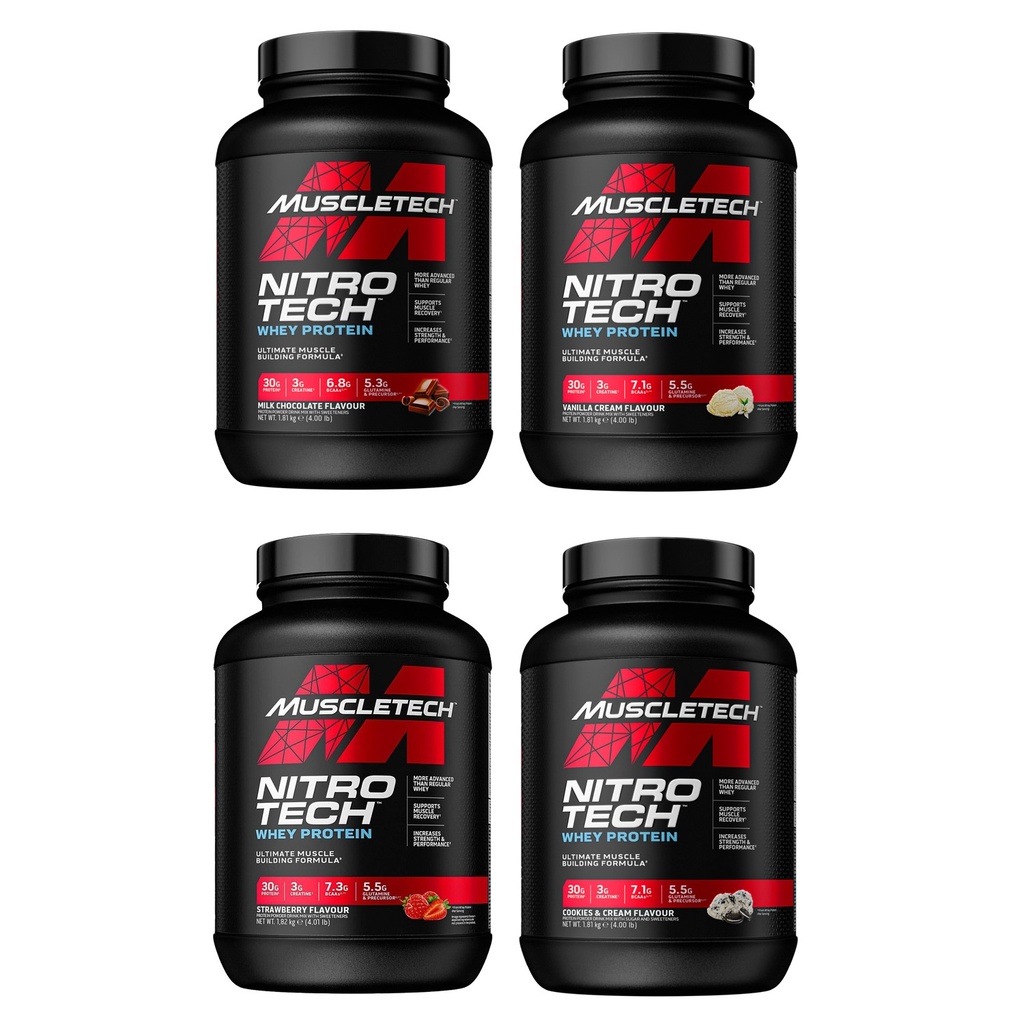 MuscleTech - Nitro Tech Whey Protein - Approx 40 Serving