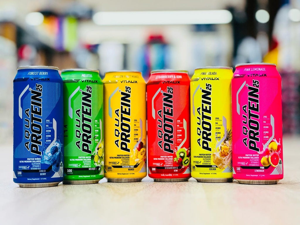 V VITALIX - Aqua Protein Water with 25g Protein - 473 ml