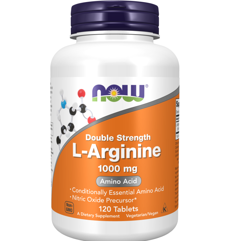 NOW - L-Arginine 1,000 mg - 120 Tablets